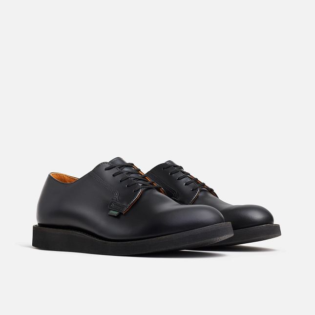 Postman Oxford Shoe, Black Chaparral Leather, Style no. 101-Sko og støvler-Red Wing Shoes-Motorious Copenhagen