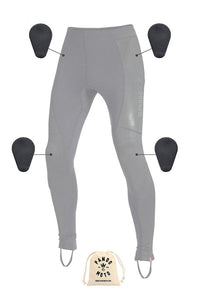 Protective motorcycle base layer pants, SKIN UH 03, Unisex, Black-Beskyttelse-Pando Moto-Motorious Copenhagen