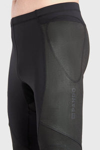 Protective motorcycle base layer pants, SKIN UH 03, Unisex, Black-Beskyttelse-Pando Moto-Motorious Copenhagen