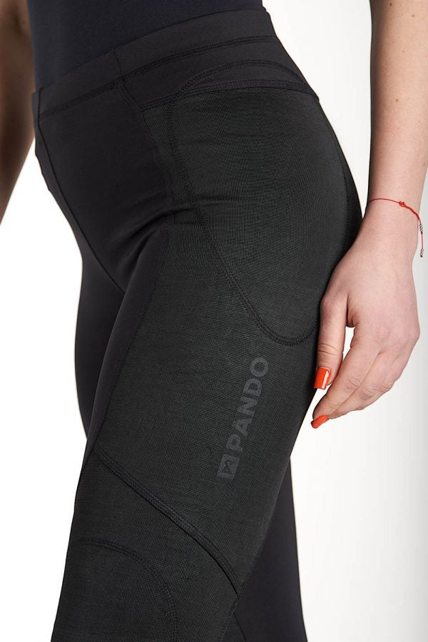 Protective motorcycle base layer pants, SKIN UH 03, Unisex, Black-Beskyttelse-Pando Moto-Motorious Copenhagen