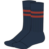 Retro Cotton sock, Navy / Clay Red-Sokker-Klitmøller Collective-Motorious Copenhagen