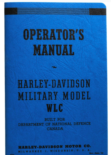 "Riders Handbook" for WLC - Harley Davidson Motor Co.-MC reservedele-Harley Davidson-Motorious Copenhagen