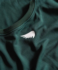 Saint Bolt Script MX top, Green/White-T-shirts-Saint Unbreakable-Motorious Copenhagen