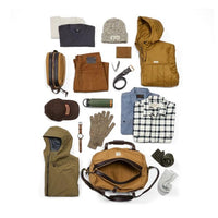 Small Rugged Twill Duffle Bag, Tan-Tasker-Filson 1897-Motorious Copenhagen