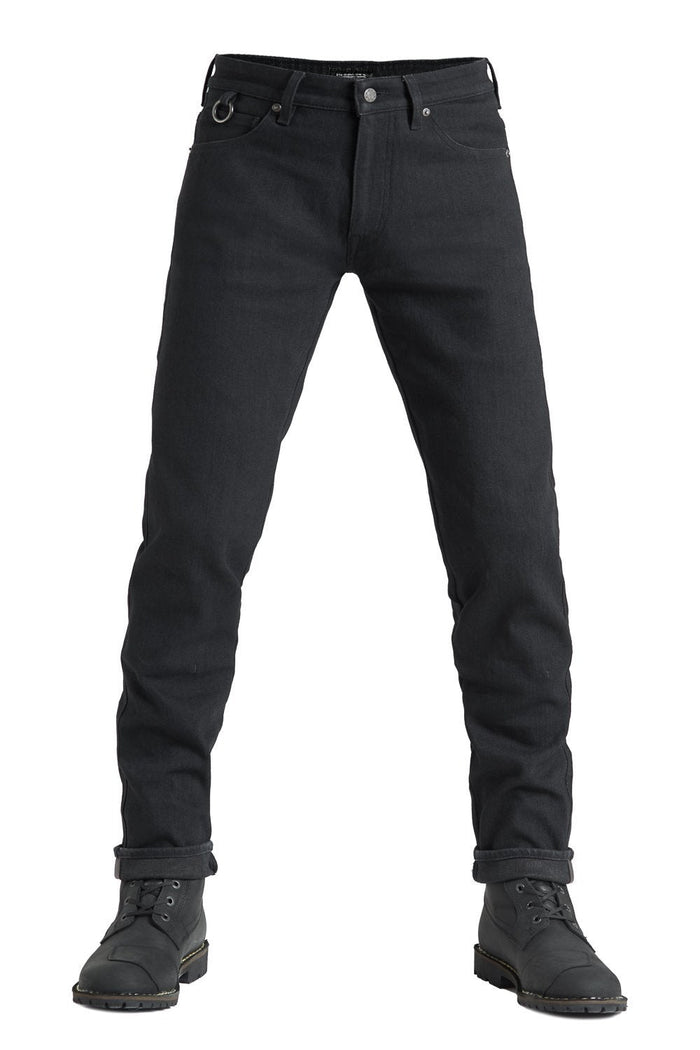 Steel Black 02, Motorcycle Jeans with Dyneema®, Black-Bukser-Pando Moto-Motorious Copenhagen