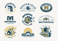 Sticker sheet by Christoffer Bildsø, A4-Stickers, Patches og Badges-Motorious Copenhagen-Motorious Copenhagen