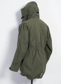Storm, Hooded Waxed Cotton Parka, Khaki Green-Jakker-Hansen Garments-Motorious Copenhagen