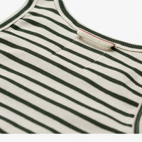 Tank Top Gari, Breton stripe, Natural/Khaki-Undertrøjer-Hemen Biarritz-Motorious Copenhagen