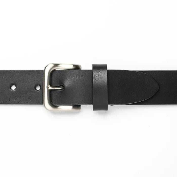 Tankefuld, 35mm leather belt, Black-Bælter-Baunbaek og Lyn-Motorious Copenhagen