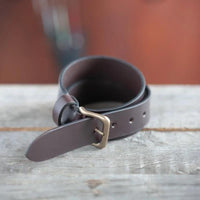 Tankefuld, 35mm leather belt, Brown-Bælter-Baunbaek og Lyn-Motorious Copenhagen