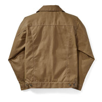 Tin Cloth Short Lined Cruiser Jacket, Dark Tan-Jakker-Filson 1897-Motorious Copenhagen