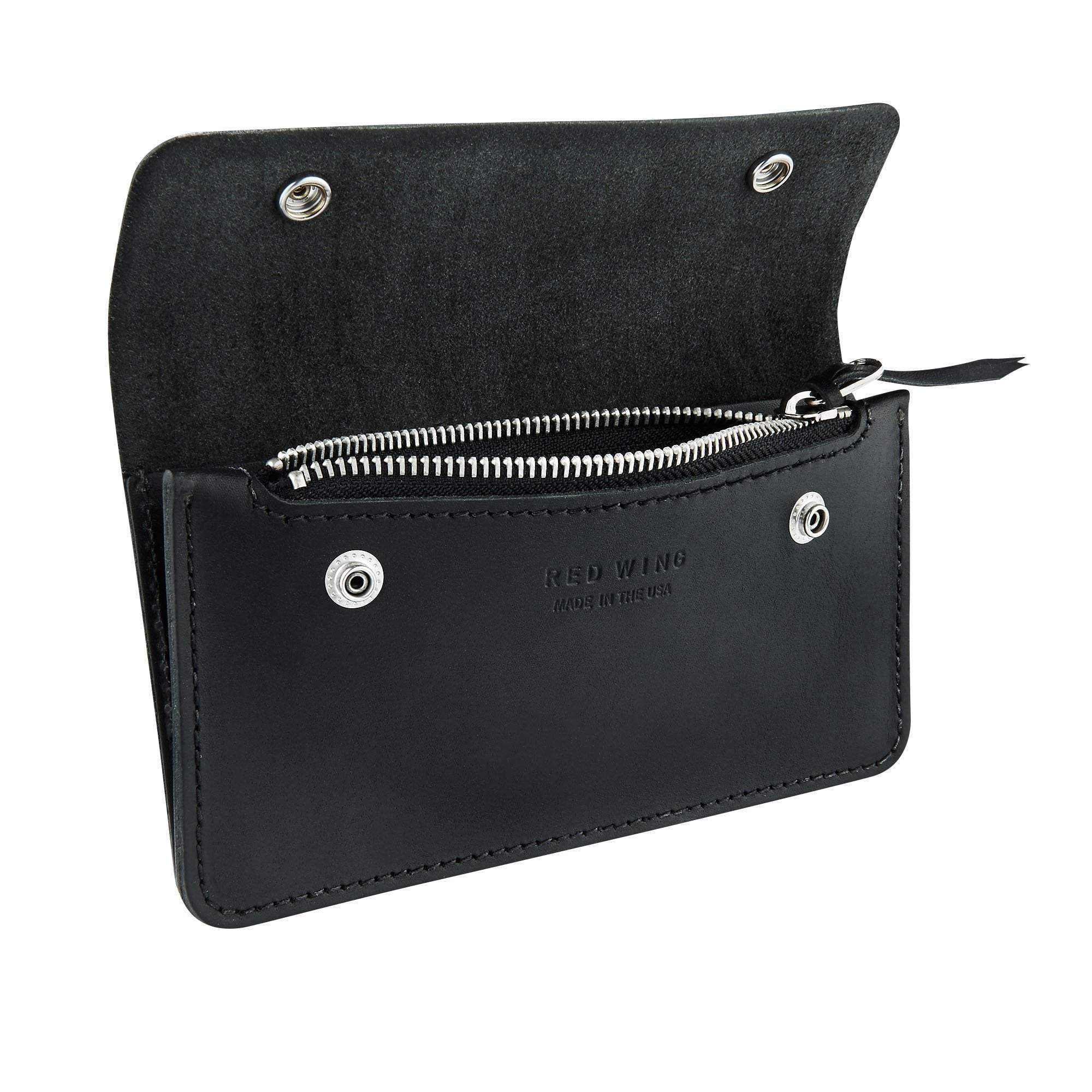 Trucker Wallet, Unisex, Frontier leather, Item no. 95015, Black-Tegnebøger-Red Wing Shoes-Motorious Copenhagen