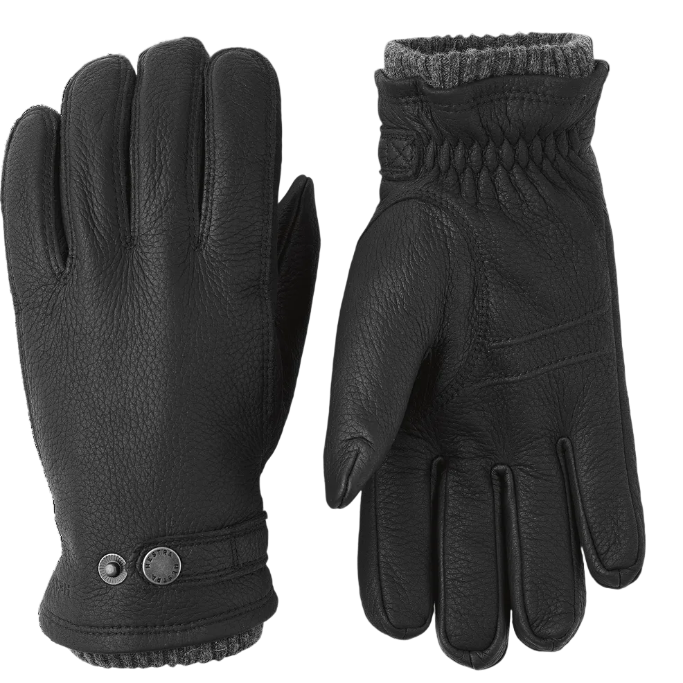 Utsjö, Leather gloves, Black-Handsker-Hestra-Motorious Copenhagen