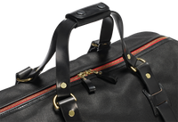 Vintage Canvas Duffle Holdall, Medium, Waxed, Black-Tasker-Croots England-Motorious Copenhagen