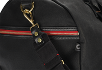 Vintage Canvas Duffle Holdall, Medium, Waxed, Black-Tasker-Croots England-Motorious Copenhagen