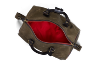 Vintage Canvas Duffle Holdall, Medium, Waxed, Olive-Tasker-Croots England-Motorious Copenhagen
