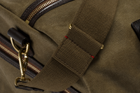 Vintage Canvas Duffle Holdall, Medium, Waxed, Olive-Tasker-Croots England-Motorious Copenhagen