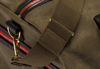 Vintage Canvas Duffle Holdall, Medium, Waxed, Olive-Tasker-Croots England-Motorious Copenhagen