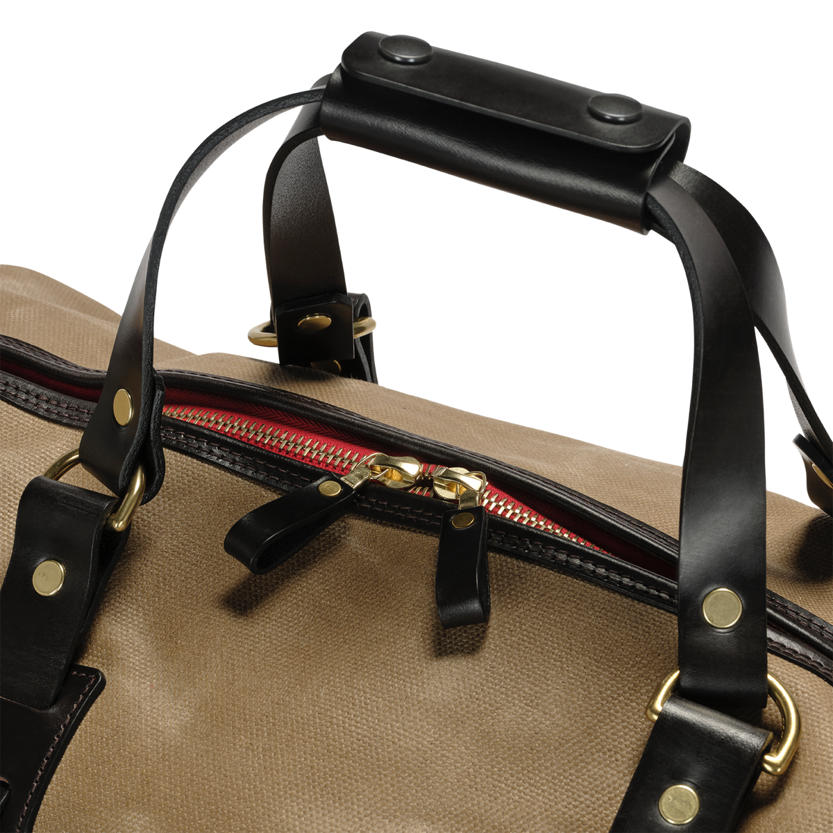 Vintage Canvas Duffle Holdall, Medium, Waxed, Sand-Tasker-Croots England-Motorious Copenhagen