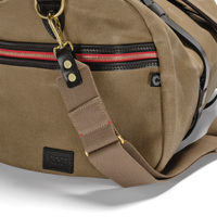 Vintage Canvas Duffle Holdall, Medium, Waxed, Sand-Tasker-Croots England-Motorious Copenhagen