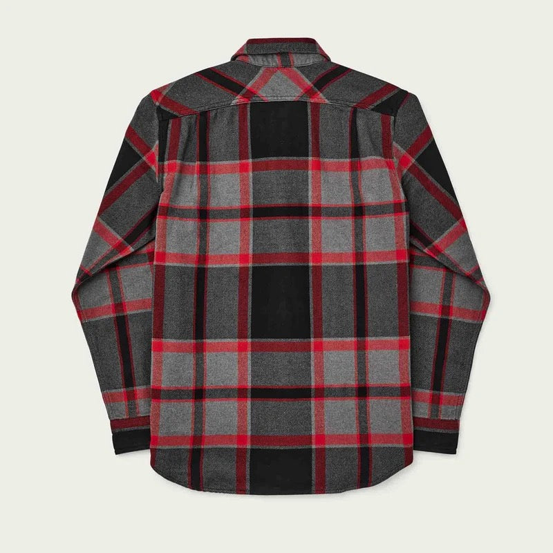 Vintage Flannel Work Shirt, Black/Charcoal/HeatherGrey-Skjorter-Filson 1897-Motorious Copenhagen