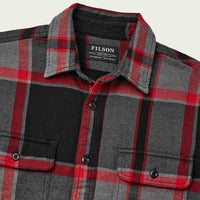 Vintage Flannel Work Shirt, Black/Charcoal/HeatherGrey-Skjorter-Filson 1897-Motorious Copenhagen