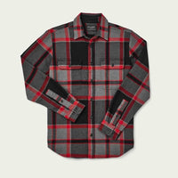 Vintage Flannel Work Shirt, Black/Charcoal/HeatherGrey-Skjorter-Filson 1897-Motorious Copenhagen