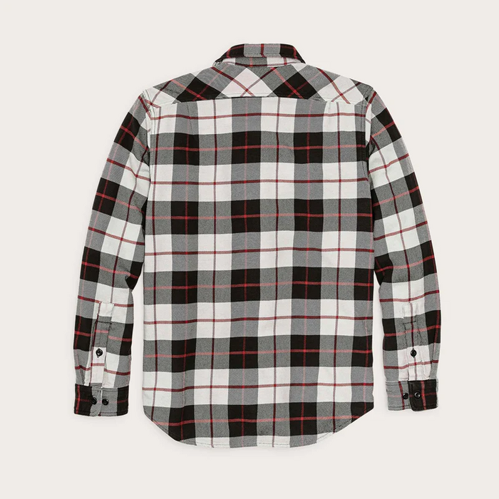 Vintage Flannel Work Shirt, Natural/Charcoal-Skjorter-Filson 1897-Motorious Copenhagen