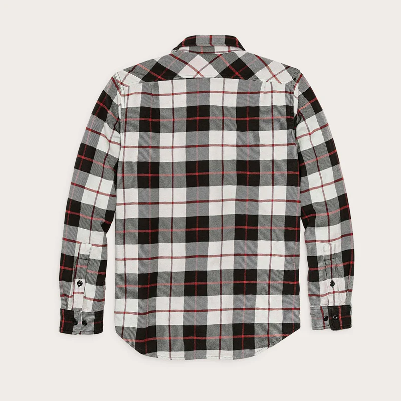 Vintage Flannel Work Shirt, Natural/Charcoal-Skjorter-Filson 1897-Motorious Copenhagen