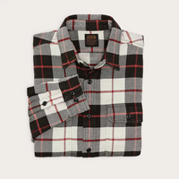 Vintage Flannel Work Shirt, Natural/Charcoal-Skjorter-Filson 1897-Motorious Copenhagen