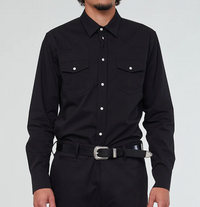 Western Shirt, Stanley Cotton, Black-Skjorter-Eat Dust-Motorious Copenhagen