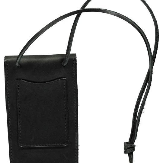 X Chopper Pouch XL Leather, Black-Tegnebøger-Eat Dust-Motorious Copenhagen