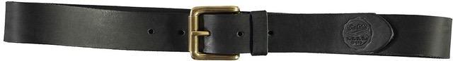 X Leather Belt w/ Roller Buckle, Black-Bælter-Eat Dust-Motorious Copenhagen