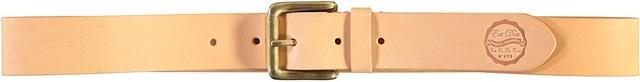 X Leather Belt w/ Roller Buckle, Natural-Bælter-Eat Dust-Motorious Copenhagen
