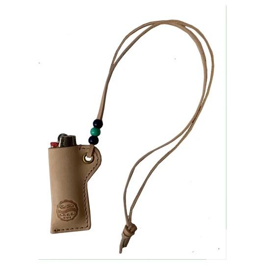 X Lighter Pouch Leather, Natural-Tegnebøger-Eat Dust-Motorious Copenhagen
